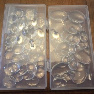 Lot Of 95 Glass Domes For Cabochons Arts & Crafts Supplies